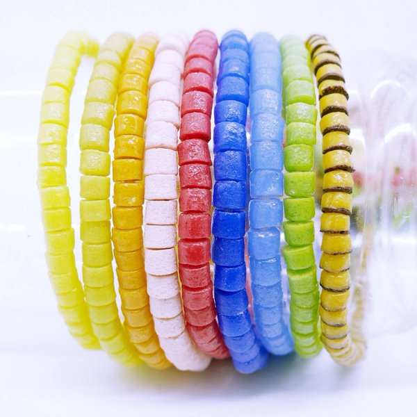 Soraya Full Strand Disc Beads from Handmade Recycled glass